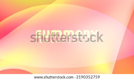 Abstract summery background with warm colors transitions. Aestival vector graphic wallpaper