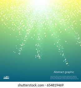 Abstract sun background with defocused lights. Eps10 Vector illustration.