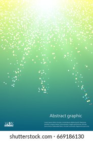 Abstract sun background with defocused lights. Eps10 Vector illustration.