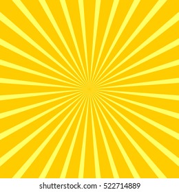 Abstract sun background. Retro sunburst placard. Vector illustration
