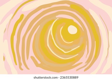 abstract sun brush digital paint background vector 