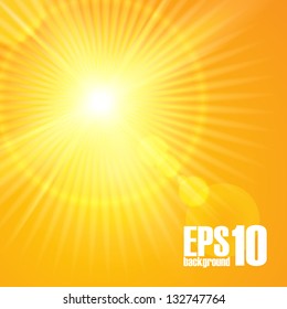 Abstract sun burst. Vector illustration.