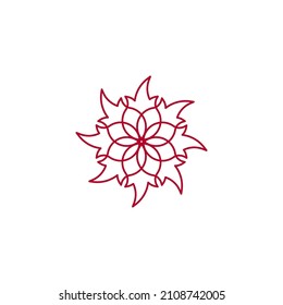 Abstract sun or circle fire logo design template. Universal energy tech planet logo. Stock vector illustration