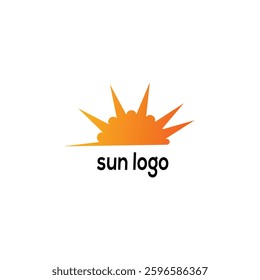 Abstract Sun  dynamic Bright Sun Brand  logo design.