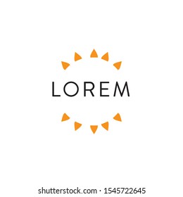 Abstract Sun Flower Logo Design Icon. vector