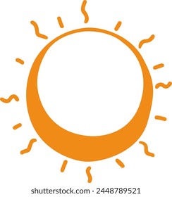 Abstract sun, flower, sunflower or mandalas flat icon design for decoration on summer and nature sky concept