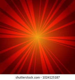 Abstract sun glare background of bright glow perspective with lighting reg center lines. Vector Illustration eps 10. Can be used for business brochure, flyer party, design banners, cover book, label