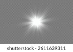 Abstract sun glare PNG, translucent glow with special light effect. Glow light effect. Star burst with sparkles.Sun Glare.Overlays, sunrays, overlays, light transitions, lens flare.