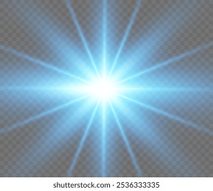 Abstract sun glare PNG, translucent glow with special light effect. Vector blur in glowing highlights for web design and illustrations, Glow light effect. Star burst with Sparkles Sun.