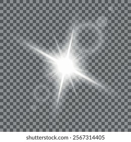 Abstract sun glare PNG, translucent glow with special light effect. Vector blur in glowing highlights for web design and illustration. China