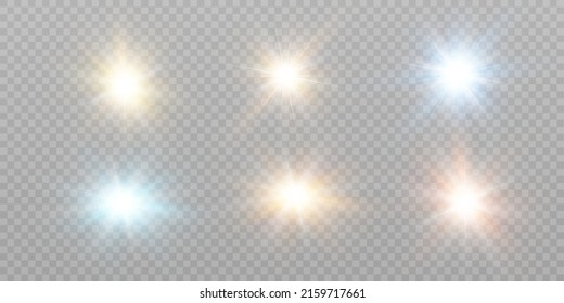 Resplandor de sol abstracto translúcido con efecto de luz especial.Resplandor vectorial en movimiento resalta
