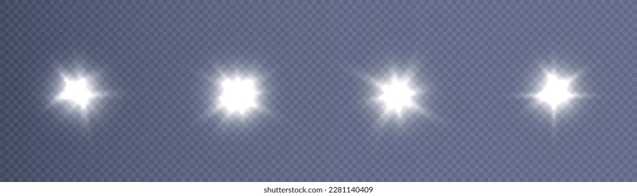 Abstract sun glare translucent glow with a special light effect. Vector blur in the movement of glowing highlights. Sun. Light effect png	