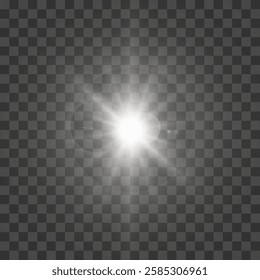 Abstract sun glare translucent glow with a special light effect. Vector blur in the movement of glowing highlights. Sun. Light effect png	