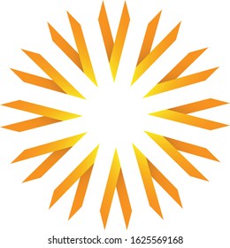 Abstract Sun Gradient Logo Design