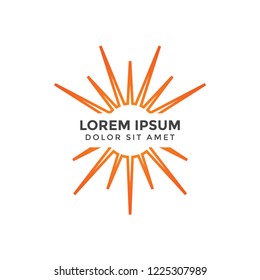 Abstract sun graphic design template vector illustration