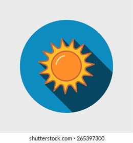 abstract sun icon