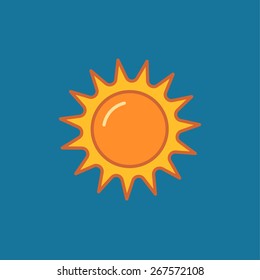 abstract sun icon