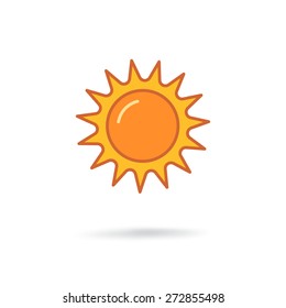 abstract sun icon