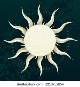 Abstract sun. Icon. Eps10 vector.