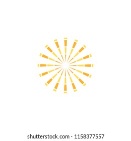 Abstract sun icon, logo vector design element