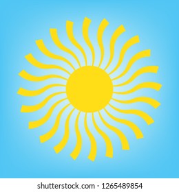 Abstract sun icon vector isolated
