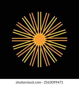abstract sun icon vector logo template illustration design