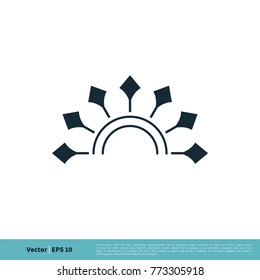 Abstract Sun Icon Vector Logo Template Illustration Design. Vector EPS 10.