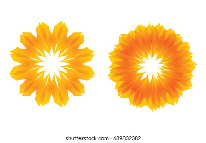 Abstract Sun icon for your presentation