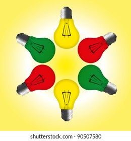 The abstract sun lamp background wallpaper.