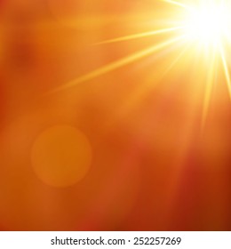 Abstract sun light. Vector illustration
