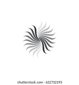 abstract sun logo