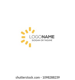 Abstract sun logo design