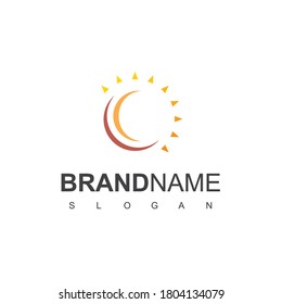 Abstract Sun Logo Design Inspiration