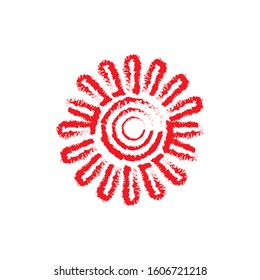 Abstract SUN logo design vector