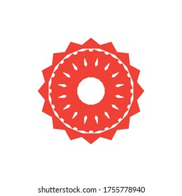 Abstract Sun logo design vector
