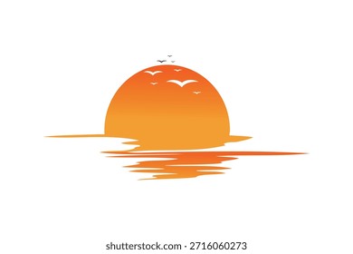 Abstract sun logo. sun icon design template