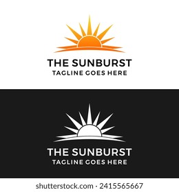 Abstract sun logo icon vector template
