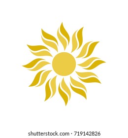 Abstract Sun Logo Template