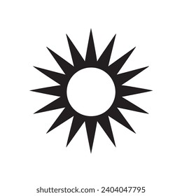 Abstract Sun logo vector illustration. Abstract Sun vector Icon and Sign.