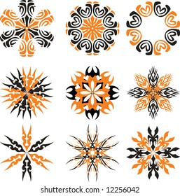 Abstract sun logos