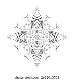 Abstract Sun and Moon Pattern - Tarot Cards that inspired art