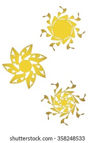Abstract sun - ornaments