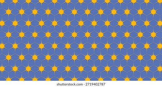 Abstraktes Sonnenmuster Hintergrund. Motiv der Sonnenstrahlen