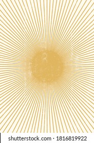 Abstract sun print boho minimalist printable wall art geometric abstract sunset print bohemian art work, vector