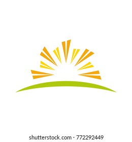 Abstract sun property logo
