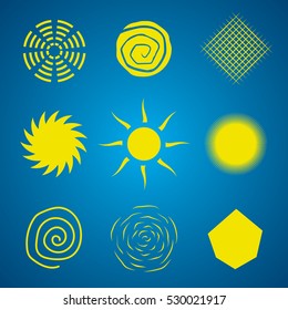 Abstract Sun Set
