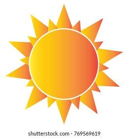 abstract sun shape