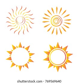 abstract sun shape