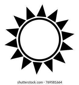 abstract sun shape