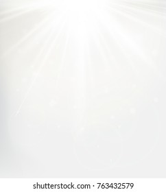 Abstract Sun Shining Background with lens flare. Vector illustration